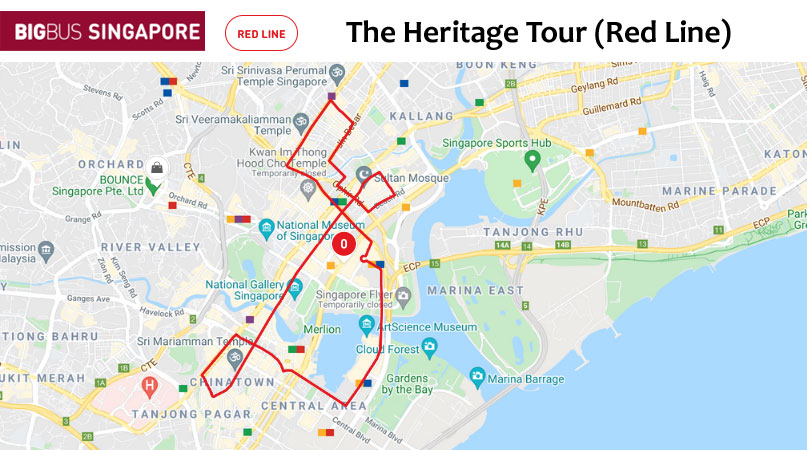 Big Bus Tour Singapore RED LINE The Heritage Tour