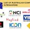 List of Australian Companies in Singapore