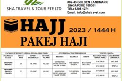 Sha Travel & Tour Pte Ltd Hajj 2023 Singapore